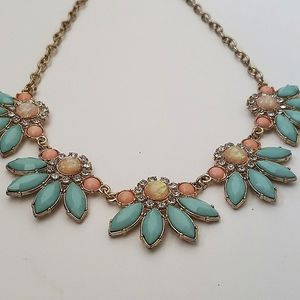 Pastel blue and pink necklace